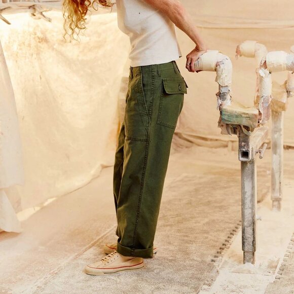 Imogene + Willie Blake Military Trouser - Olive Green M - Picture 2 of 10